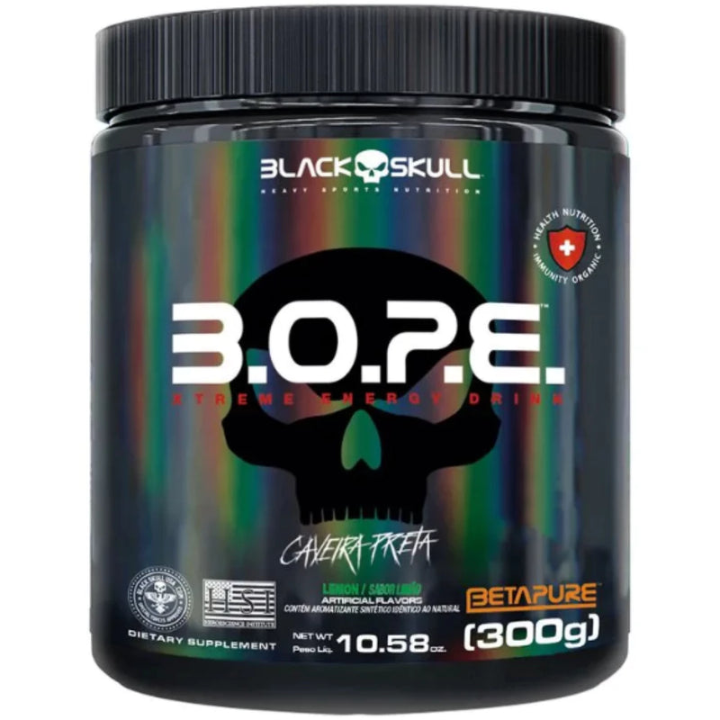 Pré Treino B.o.p.e 300g - BlackSkull (Bope 60 Doses)